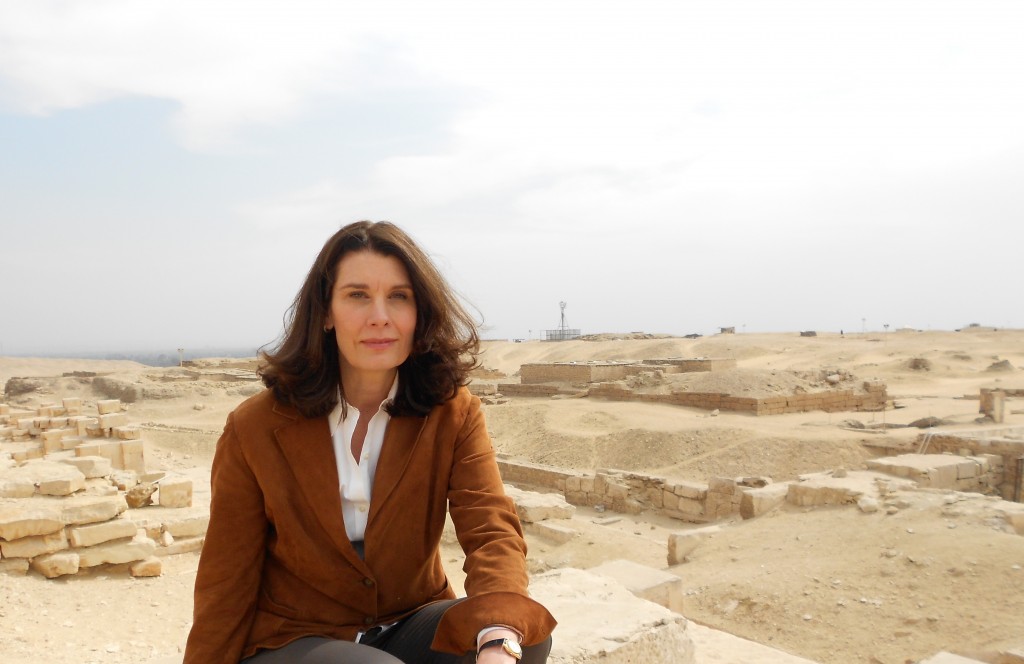 An archaeological dig in Saqqara Egypt.